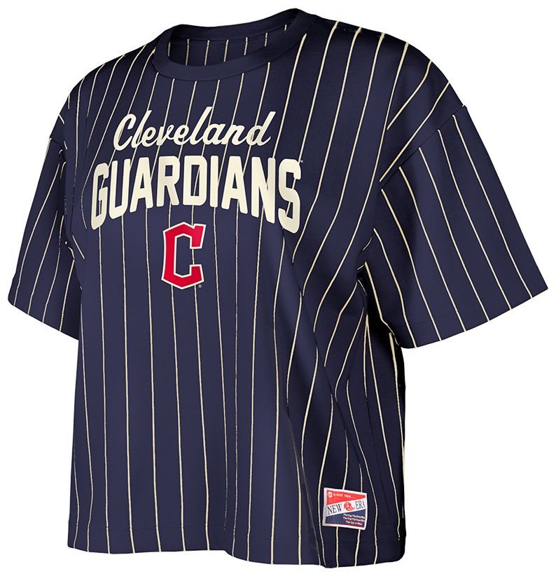 New Era Women's Cleveland Guardians Throwback Navy T-Shirt product image