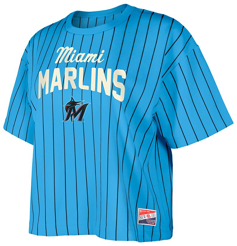 New Era Women's Miami Marlins Throwback Blue T-Shirt product image