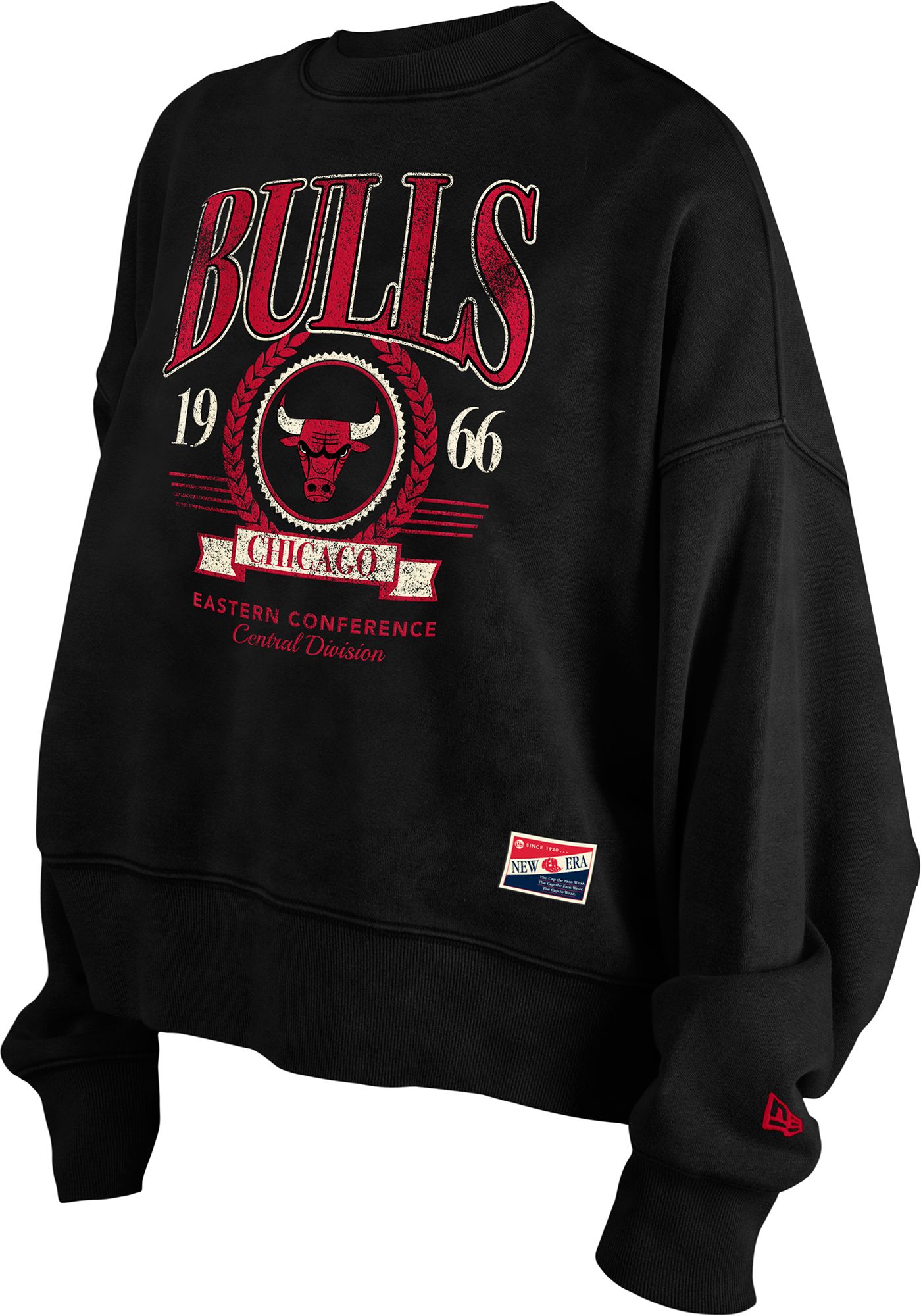 New Era Women's Chicago Bulls Red Washed 1933 Crewneck Sweatshirt product image