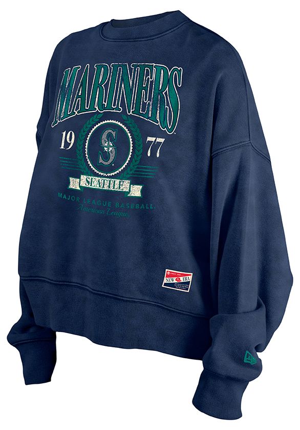 New Era Women's Seattle Mariners Throwback Navy Sweatshirt product image