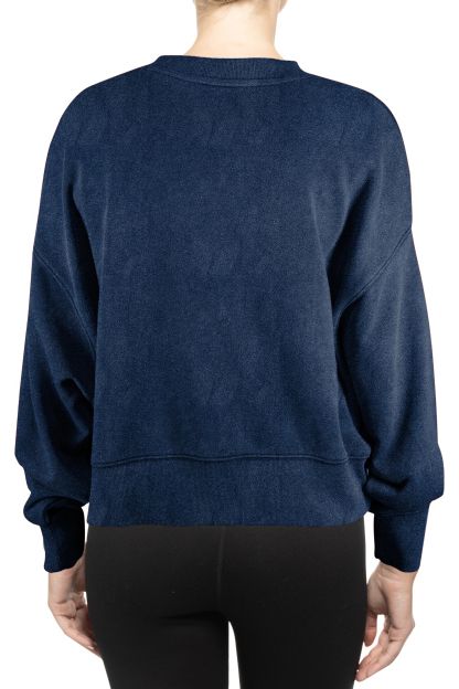 New Era Women's Seattle Mariners Throwback Navy Sweatshirt product image