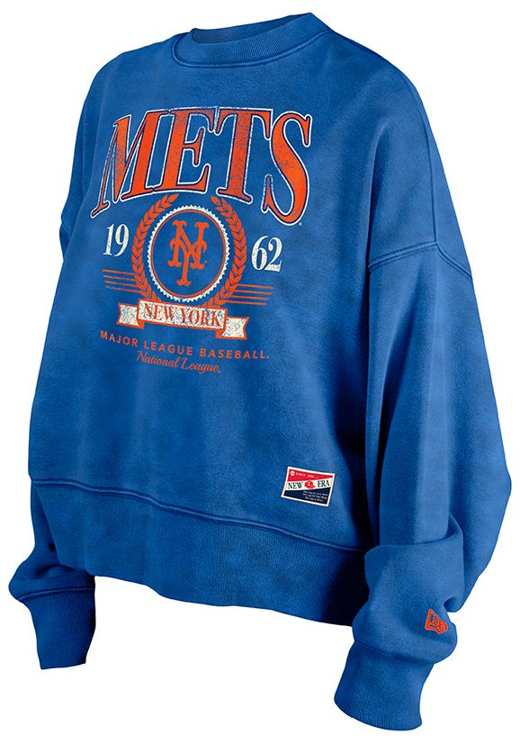 New Era Women's New York Mets Throwback Blue Sweatshirt product image