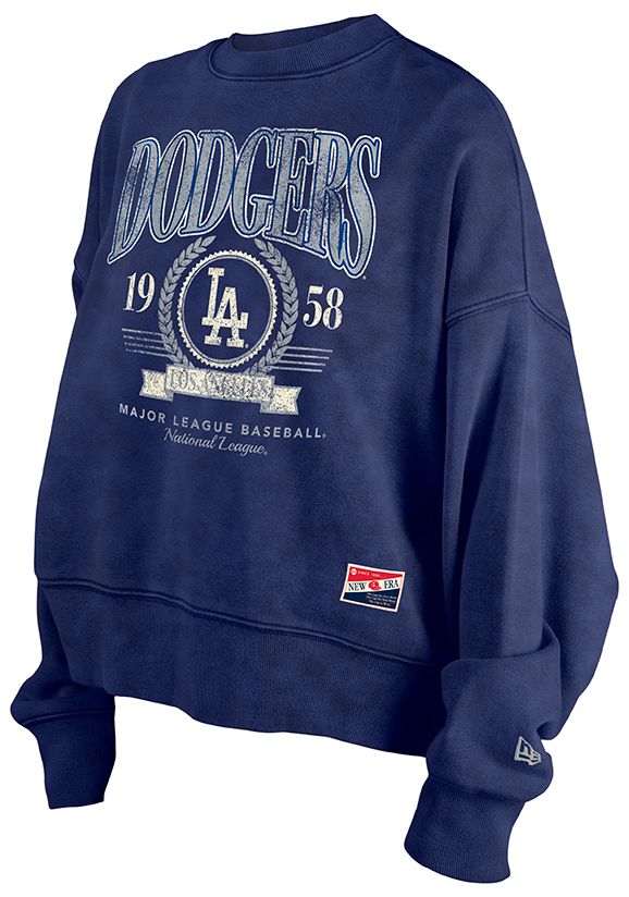 New Era Women's Los Angeles Dodgers Throwback Blue Sweatshirt product image