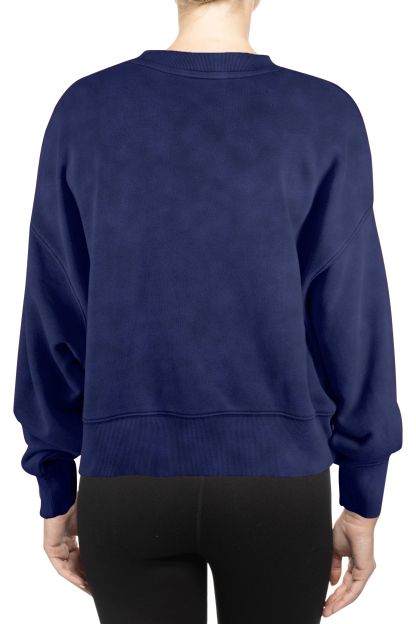New Era Women's Los Angeles Dodgers Throwback Blue Sweatshirt product image