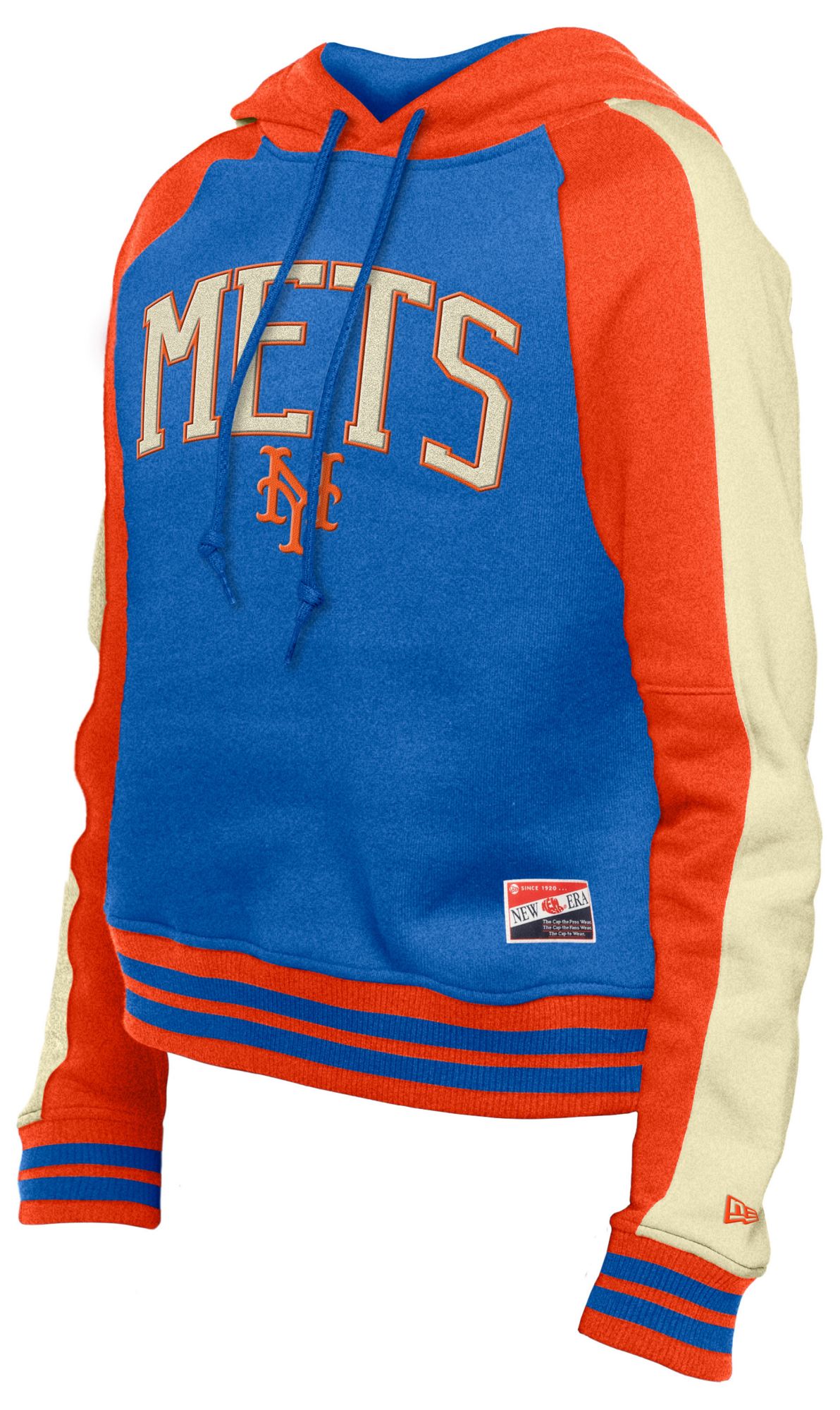 New Era Women's New York Mets Throwback Blue Pullover Hoodie product image