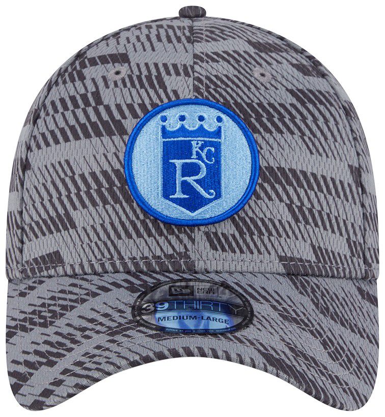 New Era Adult Kansas City Royals Clubhouse Grey 39Thirty Stretch Fit Hat product image