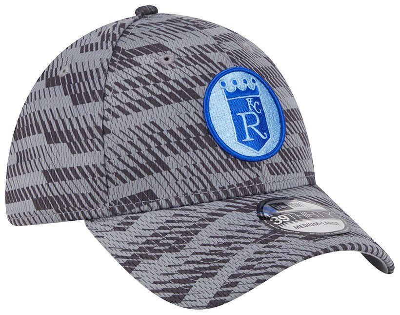 New Era Adult Kansas City Royals Clubhouse Grey 39Thirty Stretch Fit Hat product image