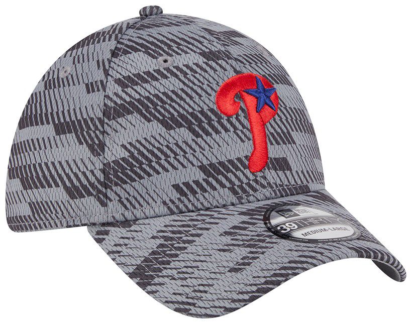 New Era Adult Philadelphia Phillies Clubhouse Grey 39Thirty Stretch Fit Hat product image