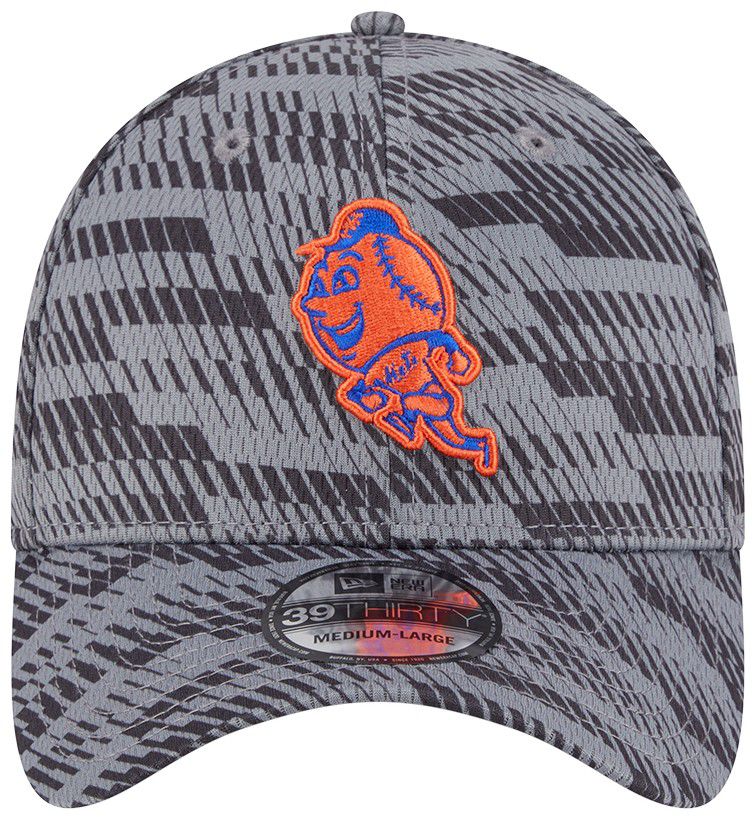 New Era Adult New York Mets Clubhouse Grey 39Thirty Stretch Fit Hat product image
