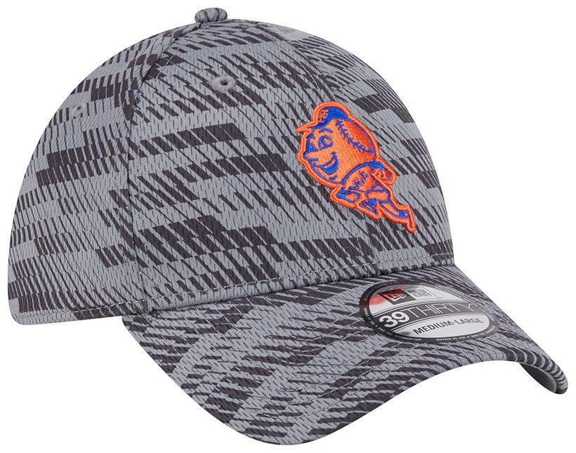New Era Adult New York Mets Clubhouse Grey 39Thirty Stretch Fit Hat product image