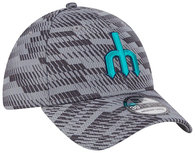New Era Adult Seattle Mariners Clubhouse Grey 39Thirty Stretch Fit Hat product image