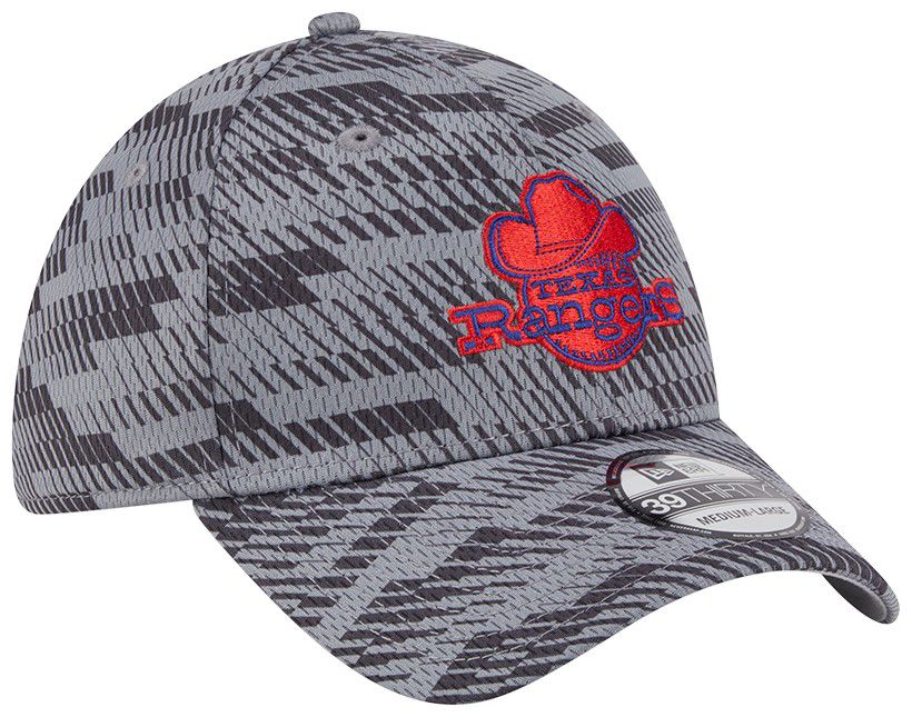 New Era Adult Texas Rangers Clubhouse Grey 39Thirty Stretch Fit Hat product image