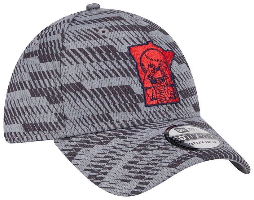 New Era Adult Minnesota Twins Clubhouse Grey 39Thirty Stretch Fit Hat product image