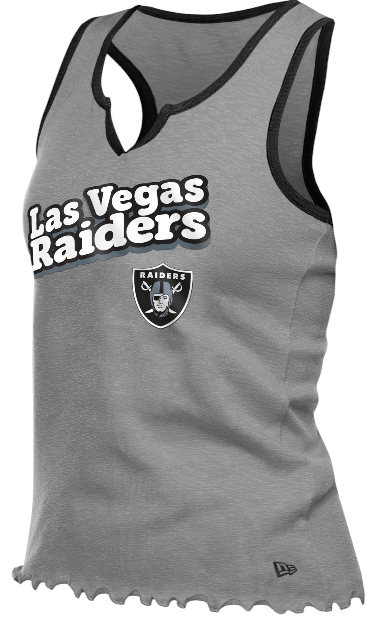New Era Women's Las Vegas Raiders Grey Wave Edge Tank Top product image
