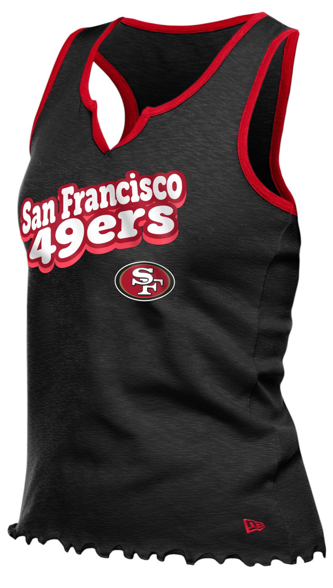 New Era Women's San Francisco 49ers Black Wave Edge Tank Top product image
