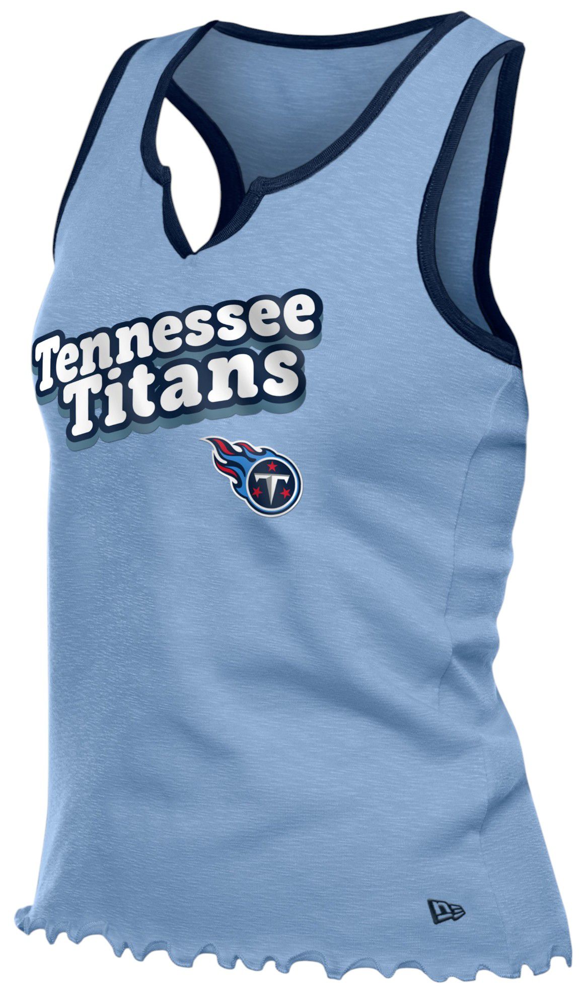 New Era Women's Tennessee Titans Light Blue Wave Edge Tank Top product image