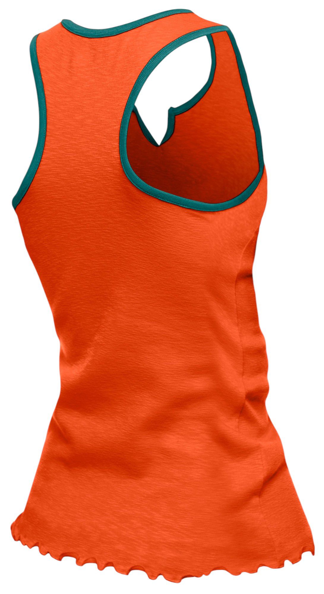 New Era Women's Miami Dolphins Orange Wave Edge Tank Top product image