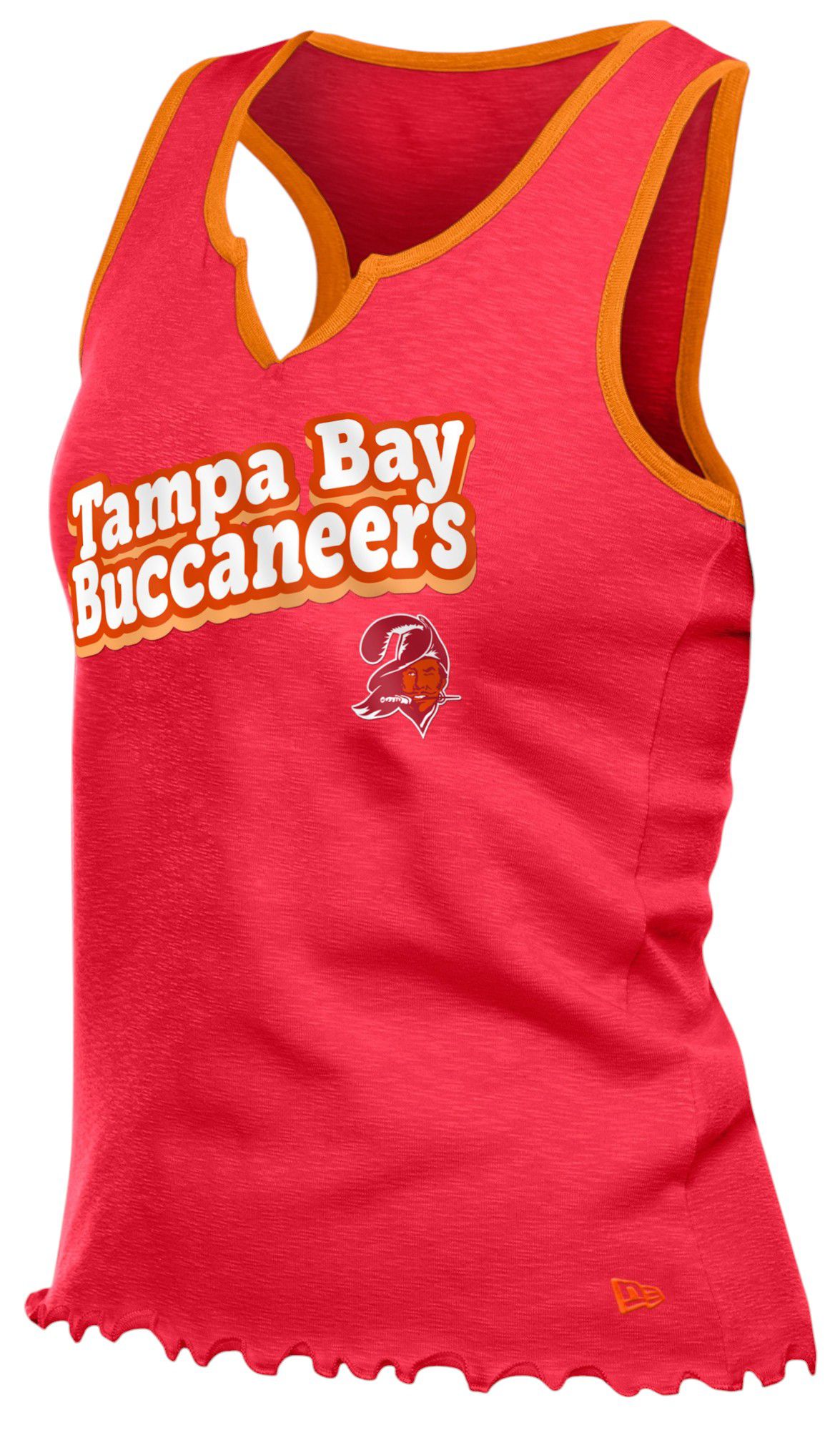 New Era Women's Tampa Bay Buccaneers Red Wave Edge Tank Top product image