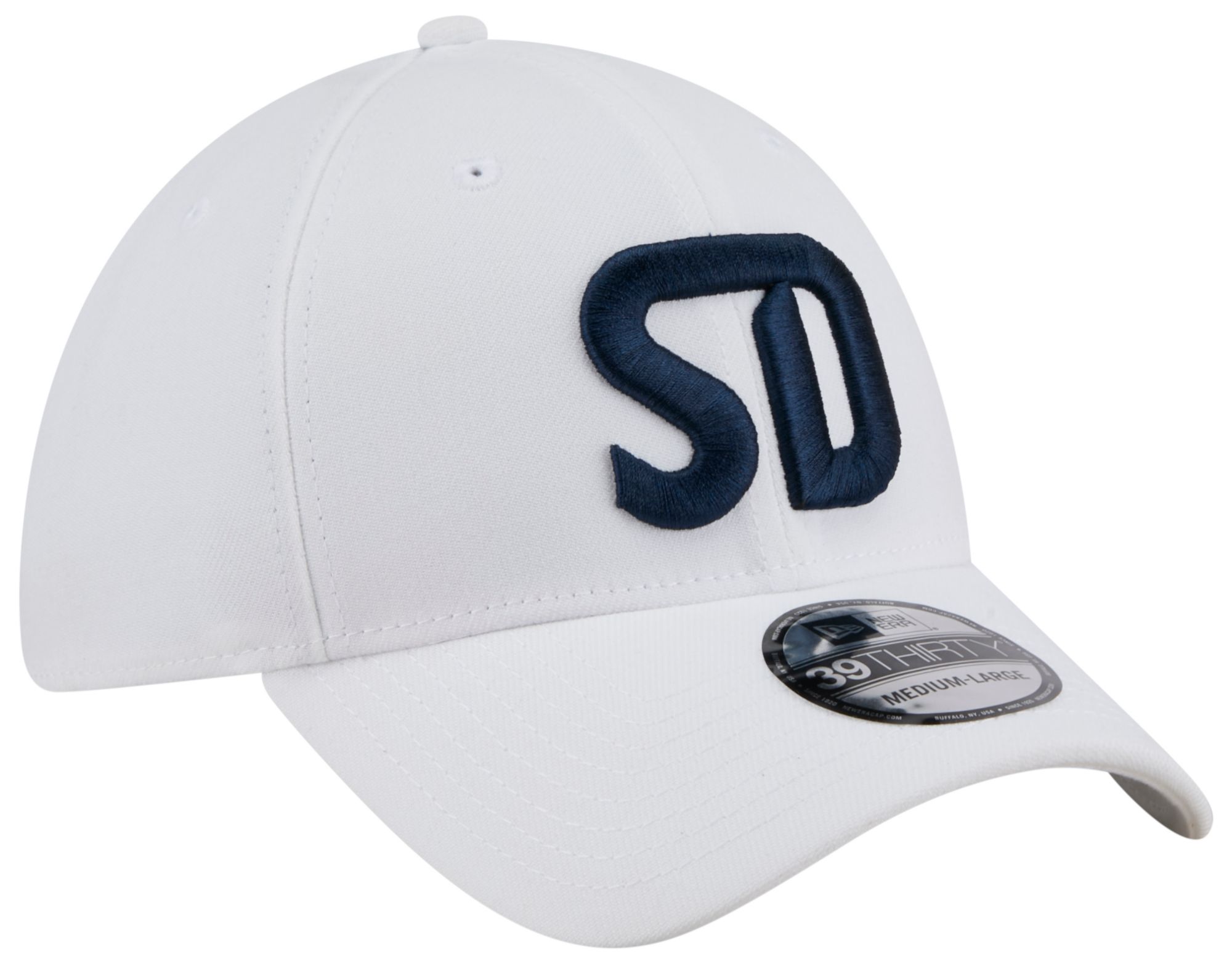 New Era Adult San Diego FC White 39Thirty Stretch Fit Hat product image