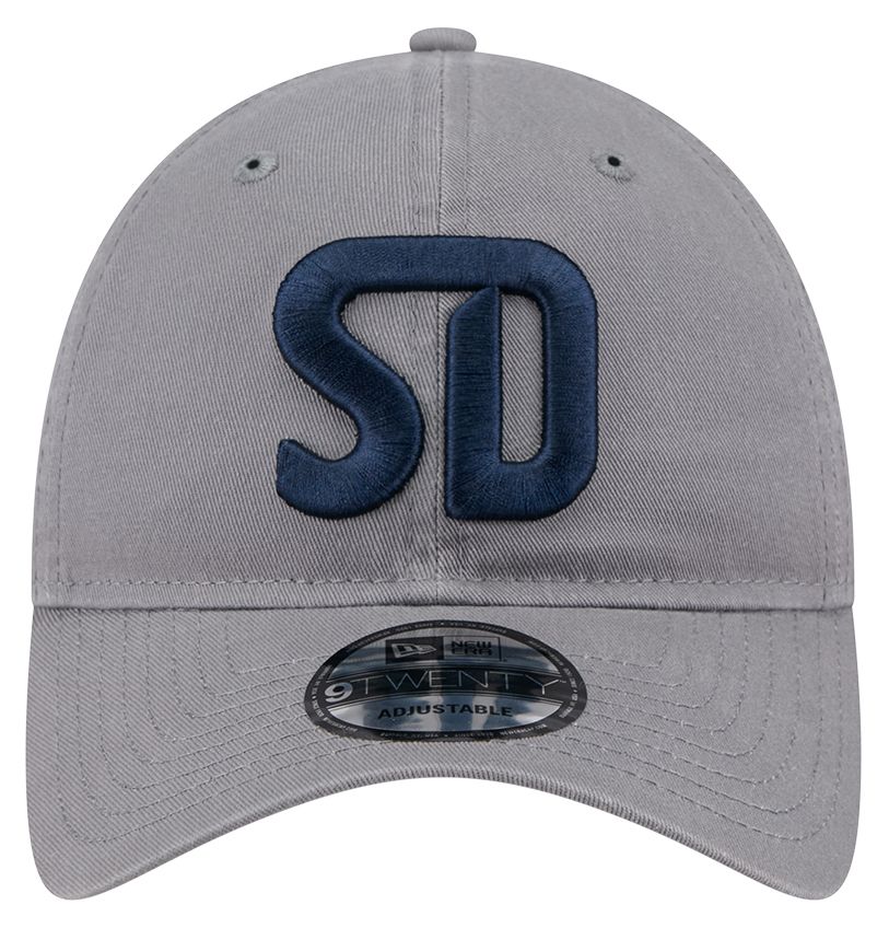 New Era Adult San Deigo FC Gray Logo Slouch 9Twenty Adjustable Hat product image