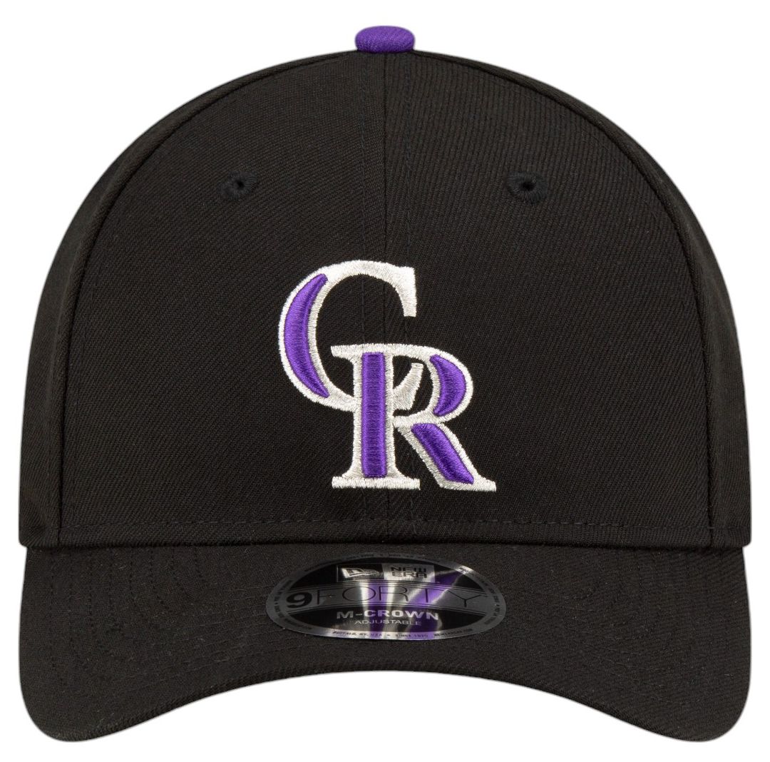 New Era Adult Colorado Rockies Black Player Replica 9Forty Adjustable Hat product image
