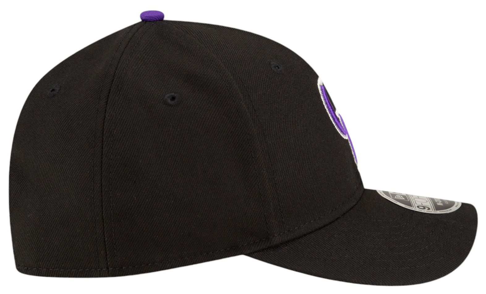 New Era Adult Colorado Rockies Black Player Replica 9Forty Adjustable Hat product image