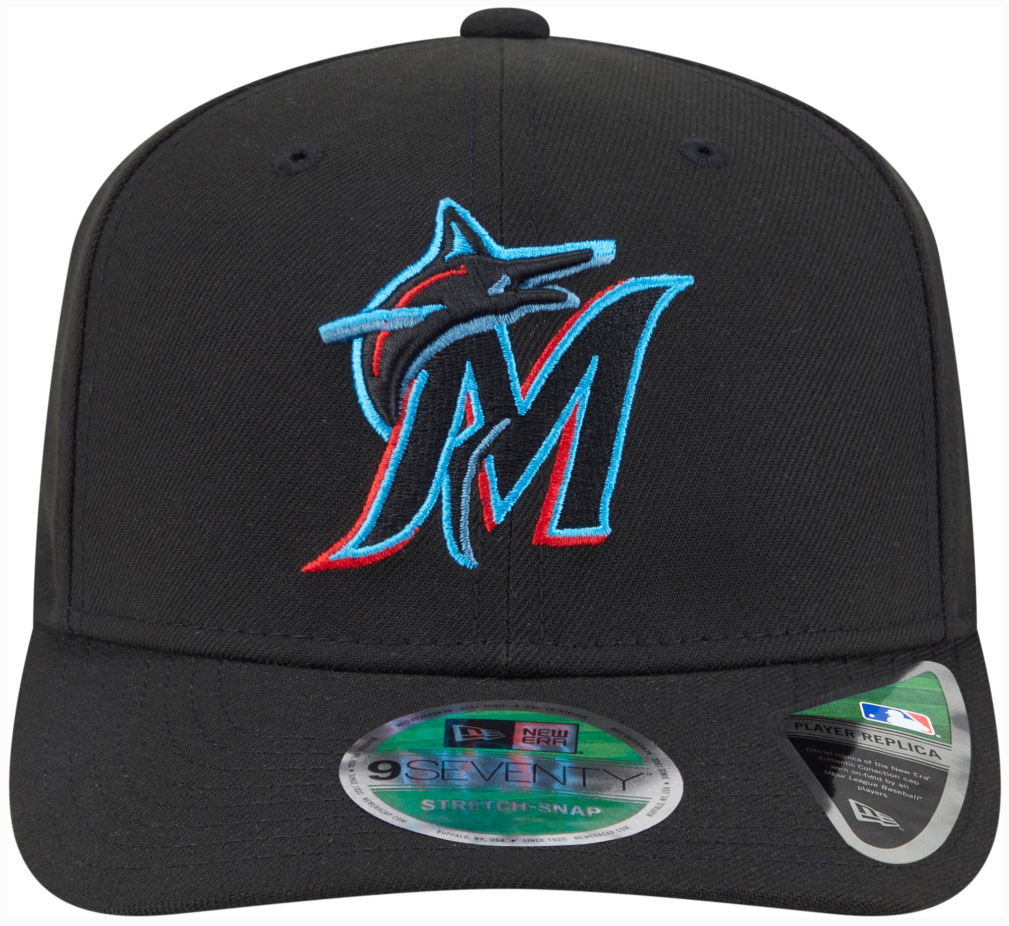 New Era Adult Miami Marlins Black 9Seventy Player Replica Adjustable Hat product image