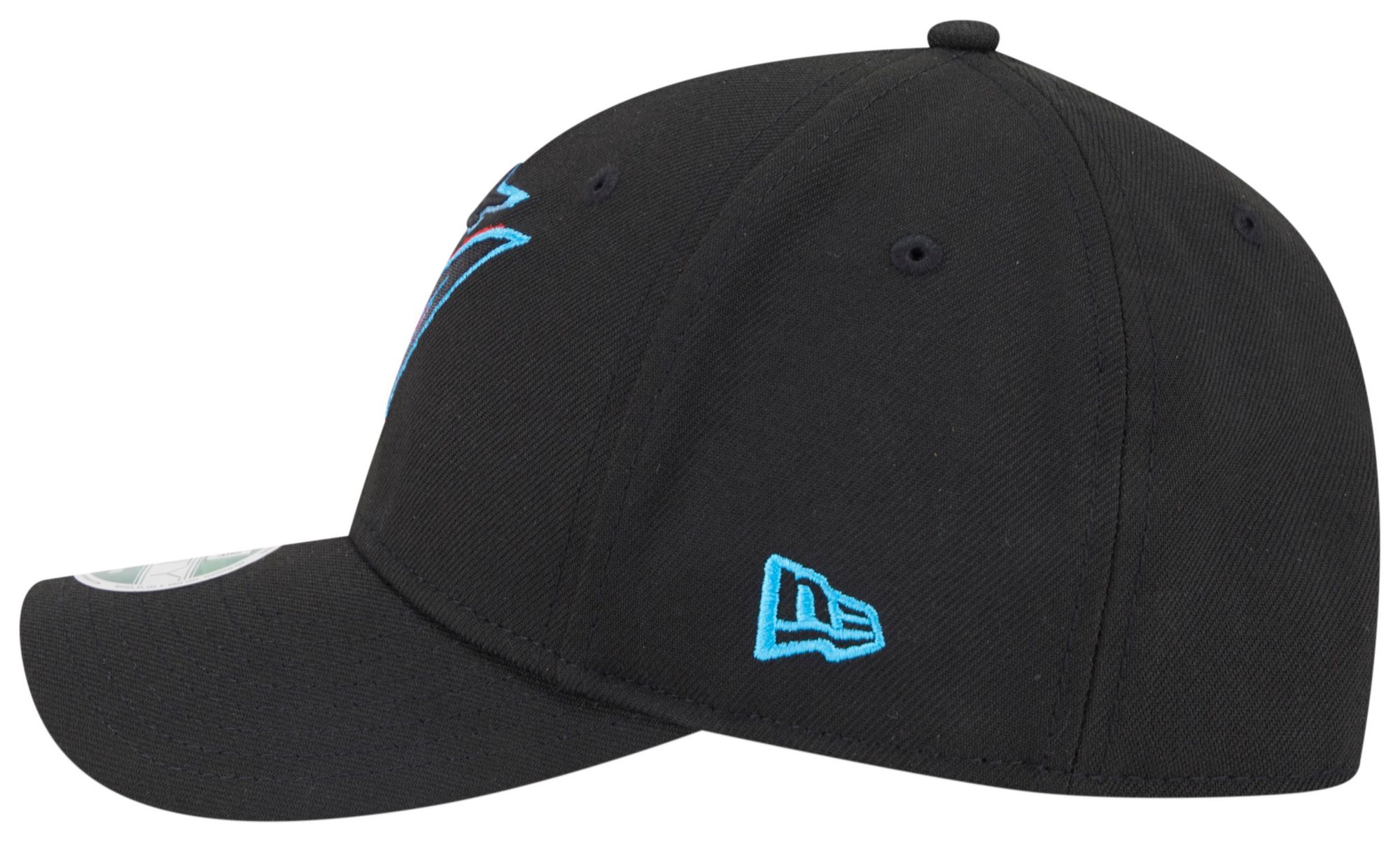 New Era Youth Miami Marlins Black Logo 9Forty Adjustable Hat product image