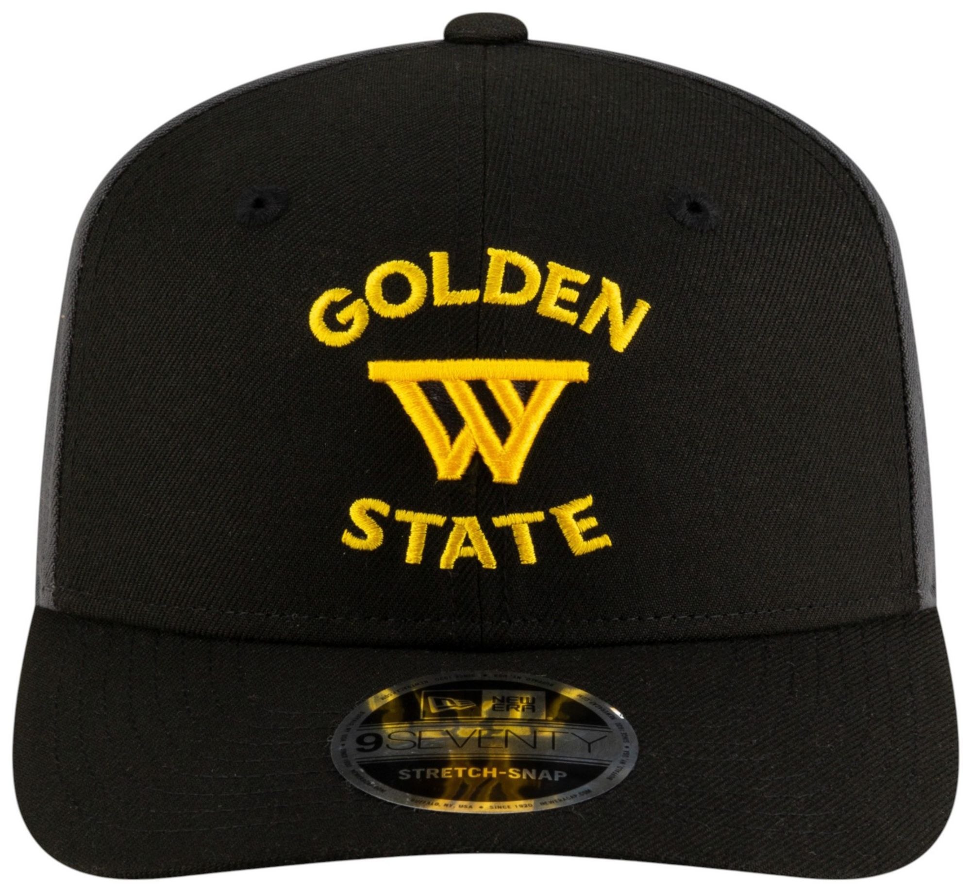 New Era Men's Golden State Warriors Black Statement 9Seventy Adjustable Snapback Hat product image