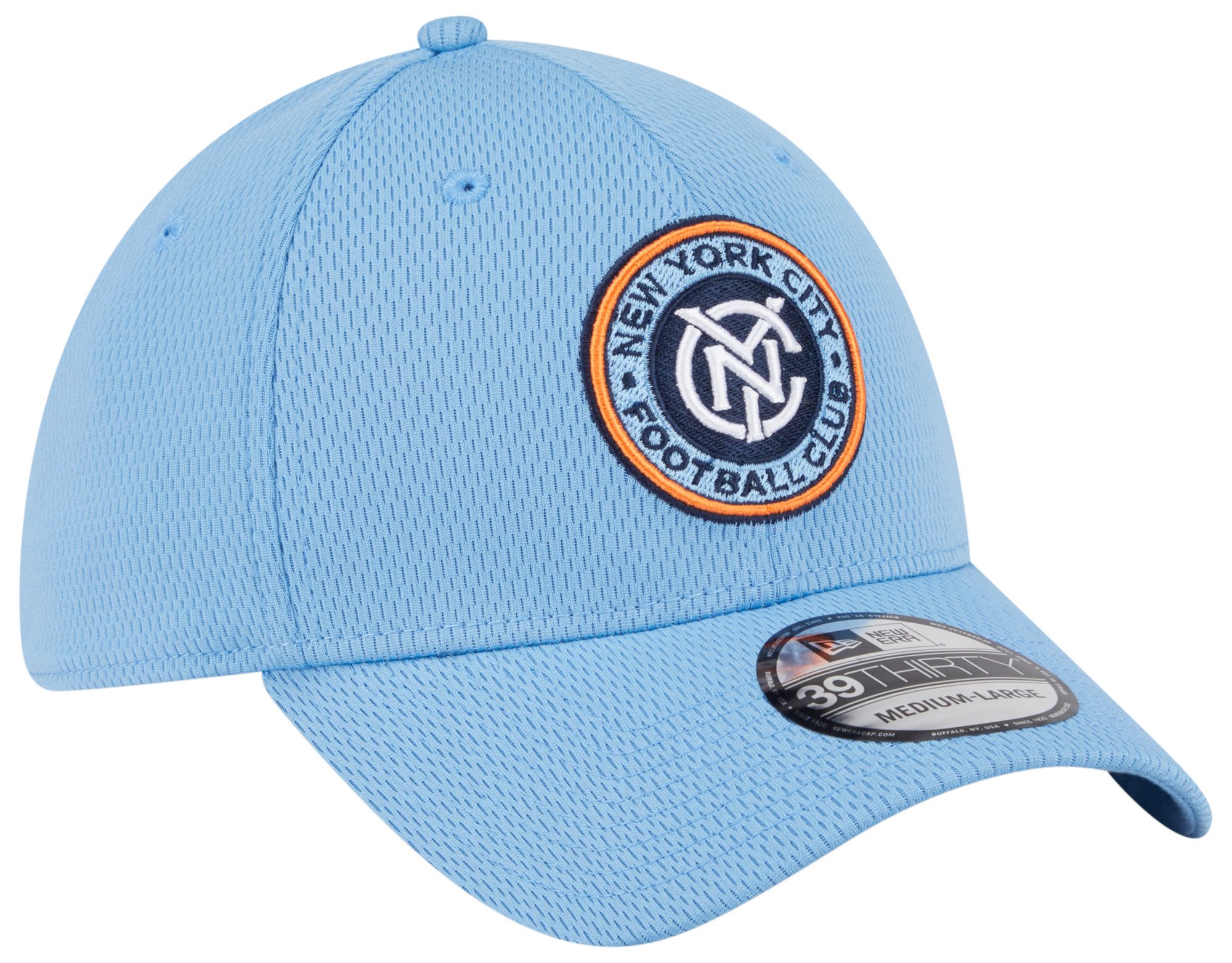 New Era Adult New York City FC Black 39Thirty Stretch Fit Hat product image