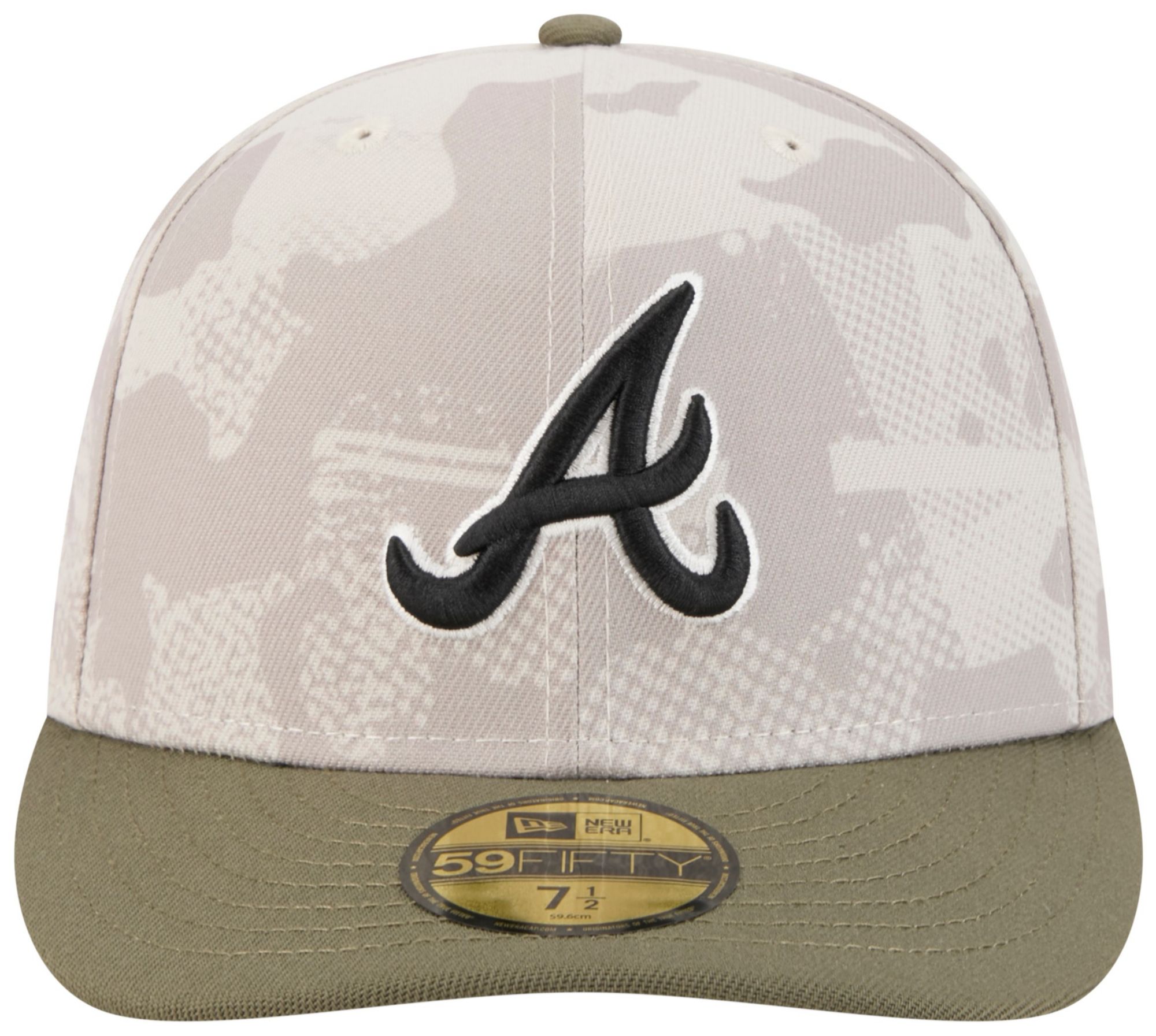 New Era Adult Atlanta Braves Khaki Armed Forces Day 2025 59Fifty Fitted Hat product image