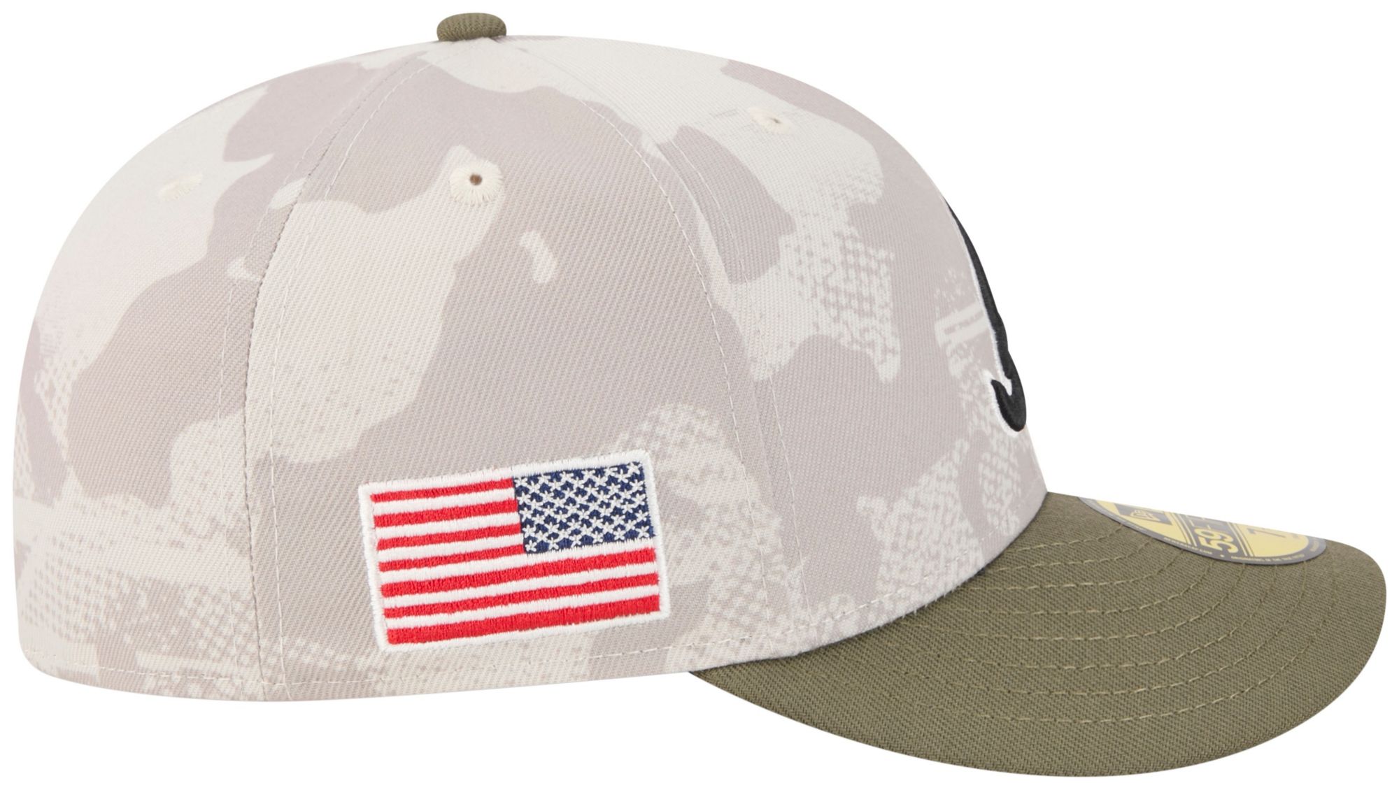 New Era Adult Atlanta Braves Khaki Armed Forces Day 2025 59Fifty Fitted Hat product image