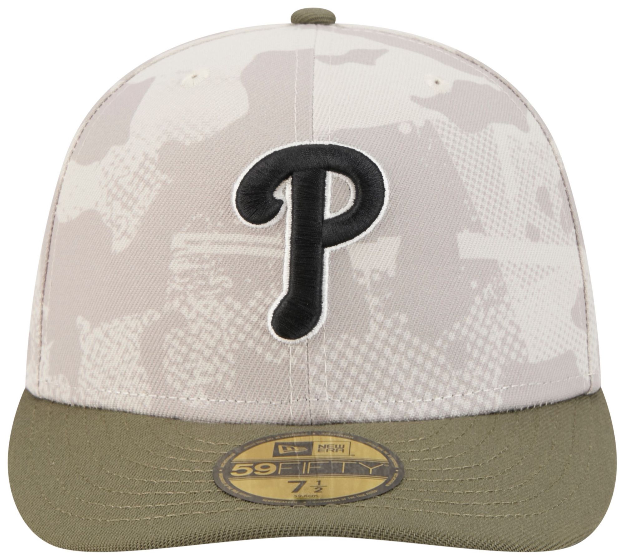 New Era Adult Philadelphia Phillies Khaki Armed Forces Day 2025 59Fifty Fitted Hat product image