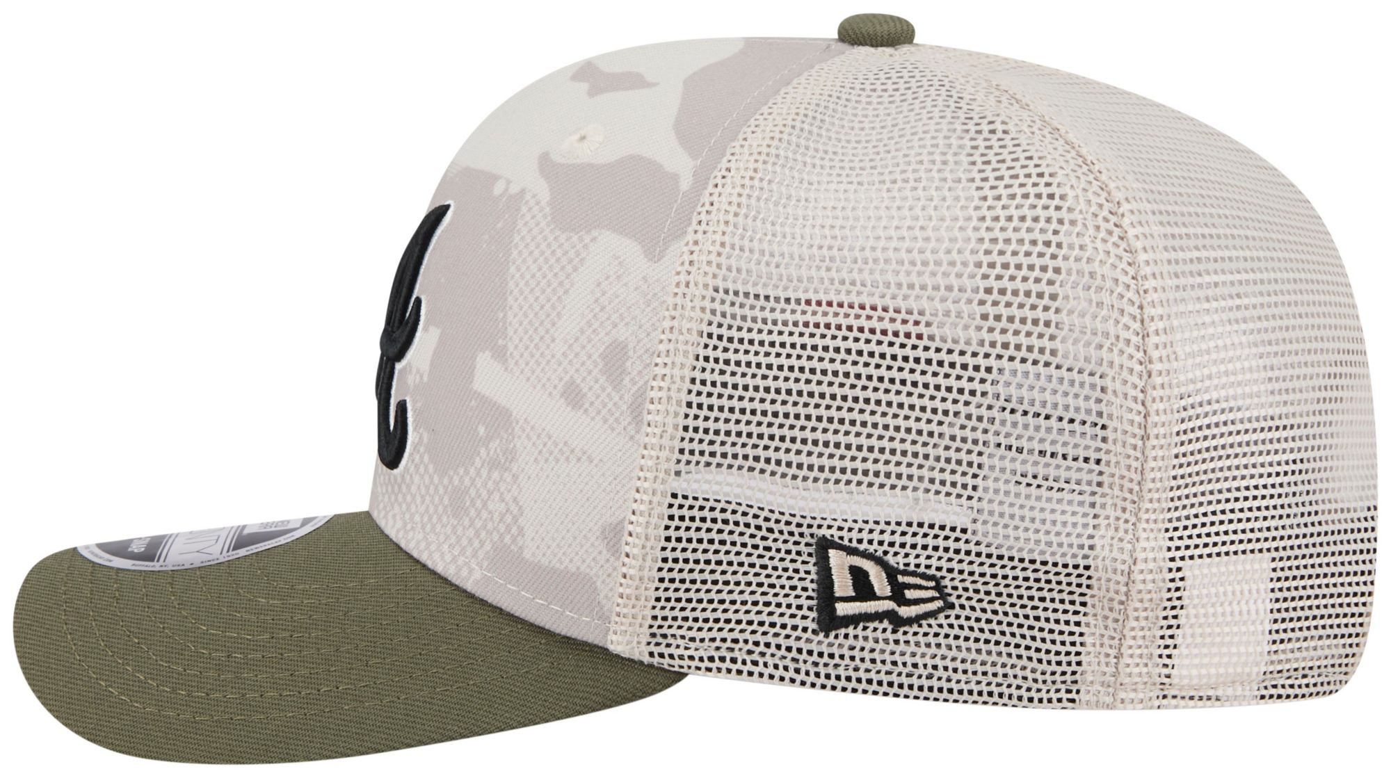 New Era Adult Atlanta Braves Khaki Armed Forces Day 2025 9Seventy Adjustable Hat product image