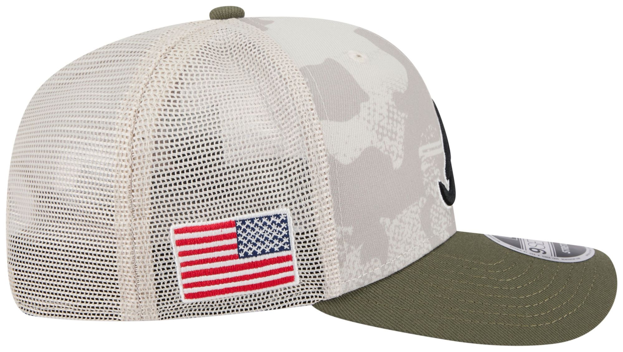 New Era Adult Atlanta Braves Khaki Armed Forces Day 2025 9Seventy Adjustable Hat product image
