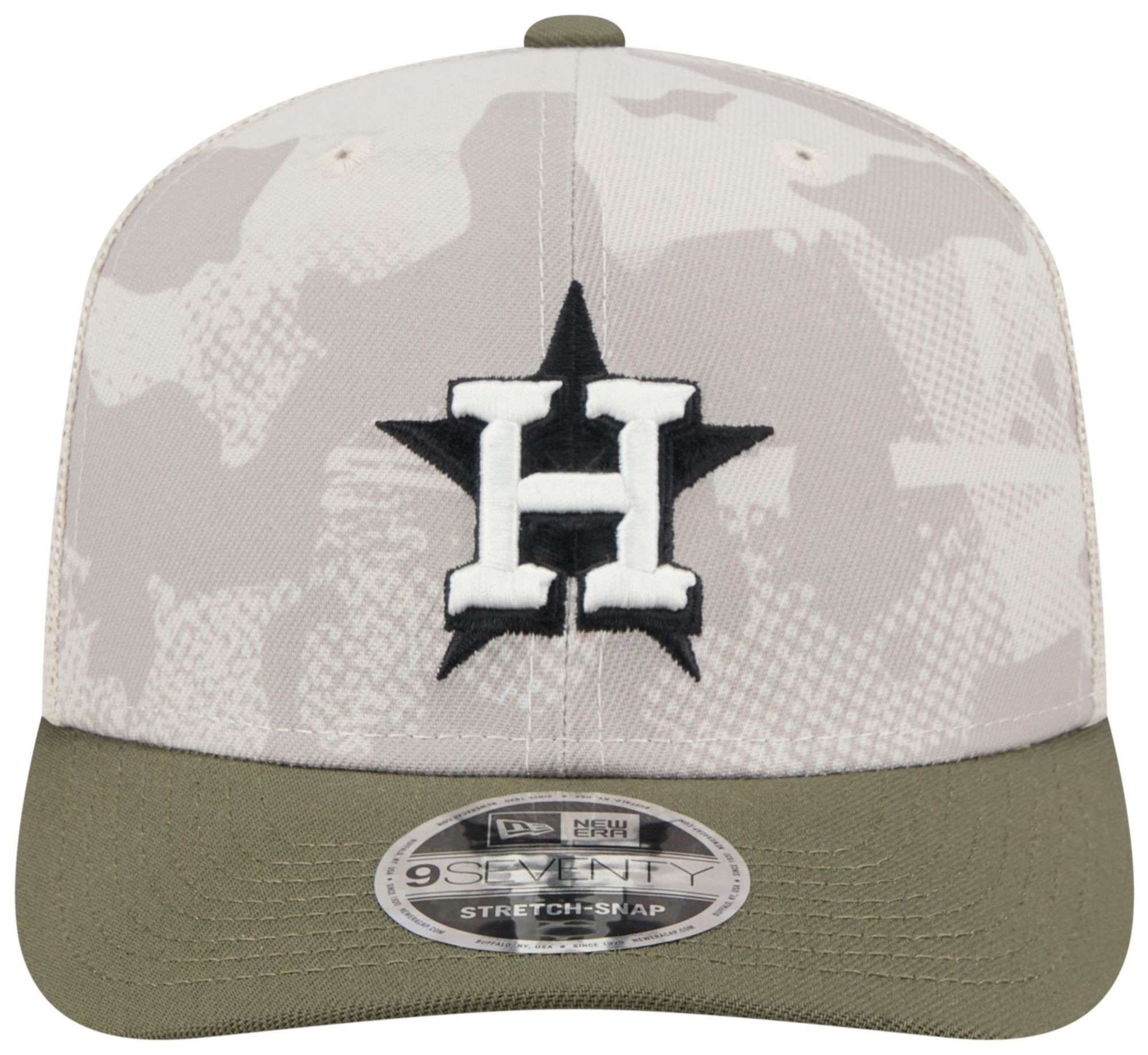 New Era Adult Houston Astros Khaki Armed Forces Day 2025 9Seventy Adjustable Hat product image
