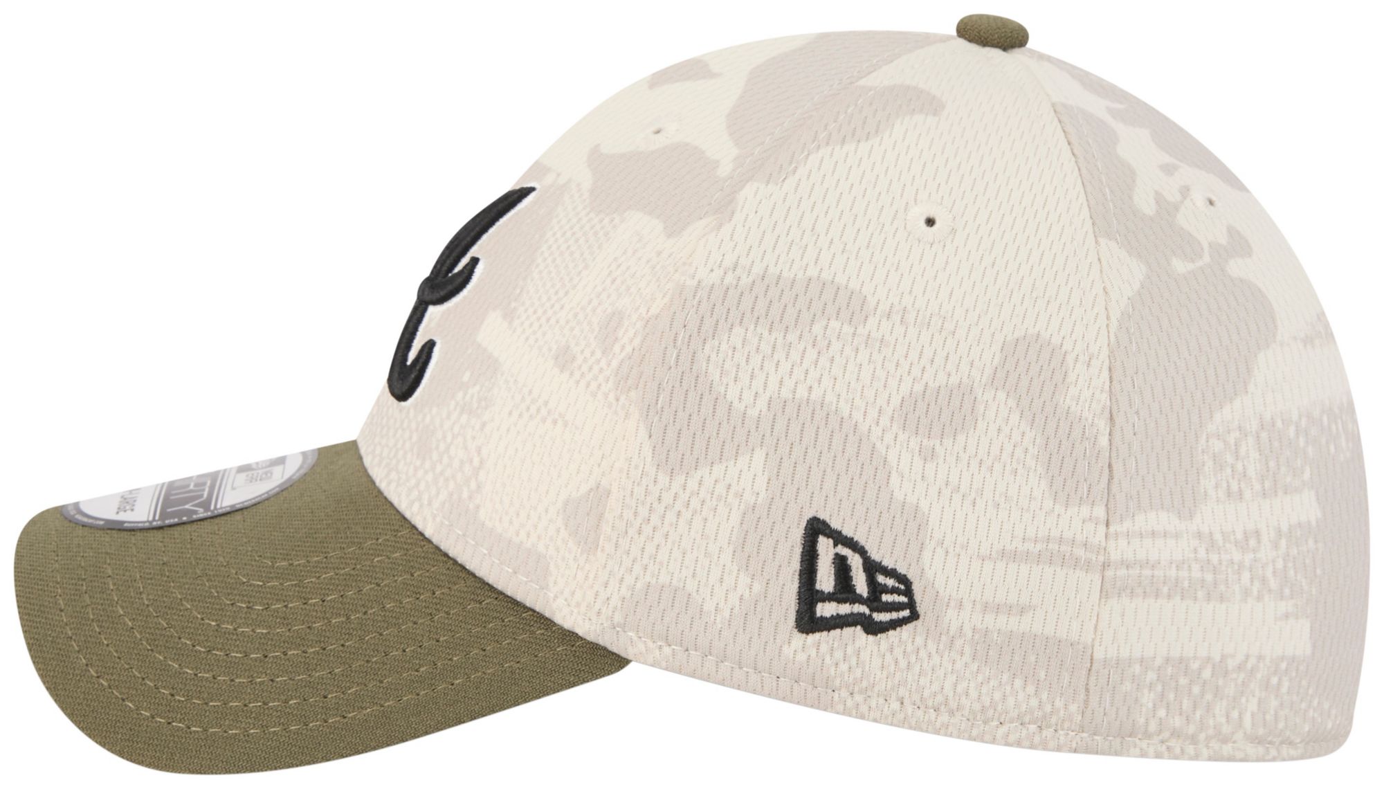New Era Adult Atlanta Braves Khaki Armed Forces Day 2025 39Thirty Stretch Fit Hat product image