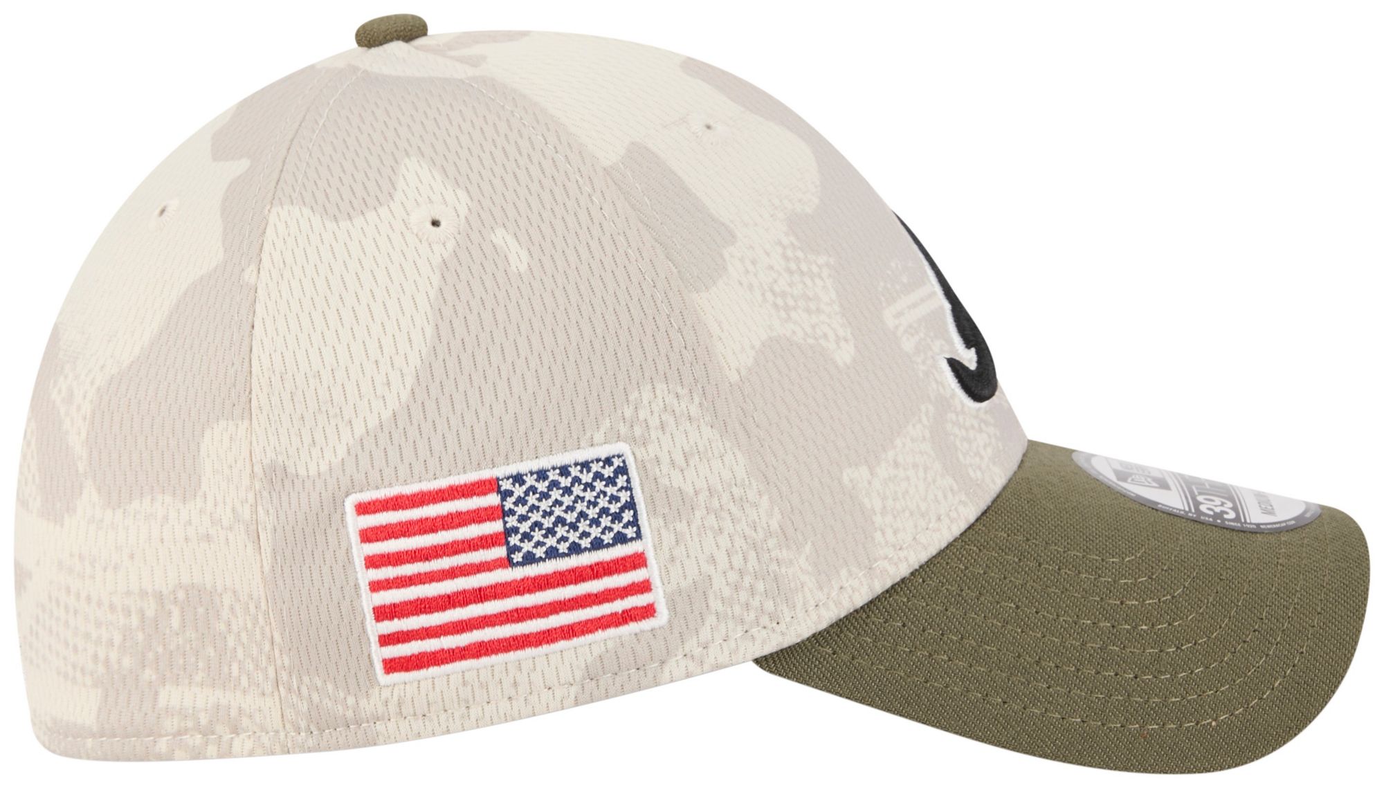 New Era Adult Atlanta Braves Khaki Armed Forces Day 2025 39Thirty Stretch Fit Hat product image