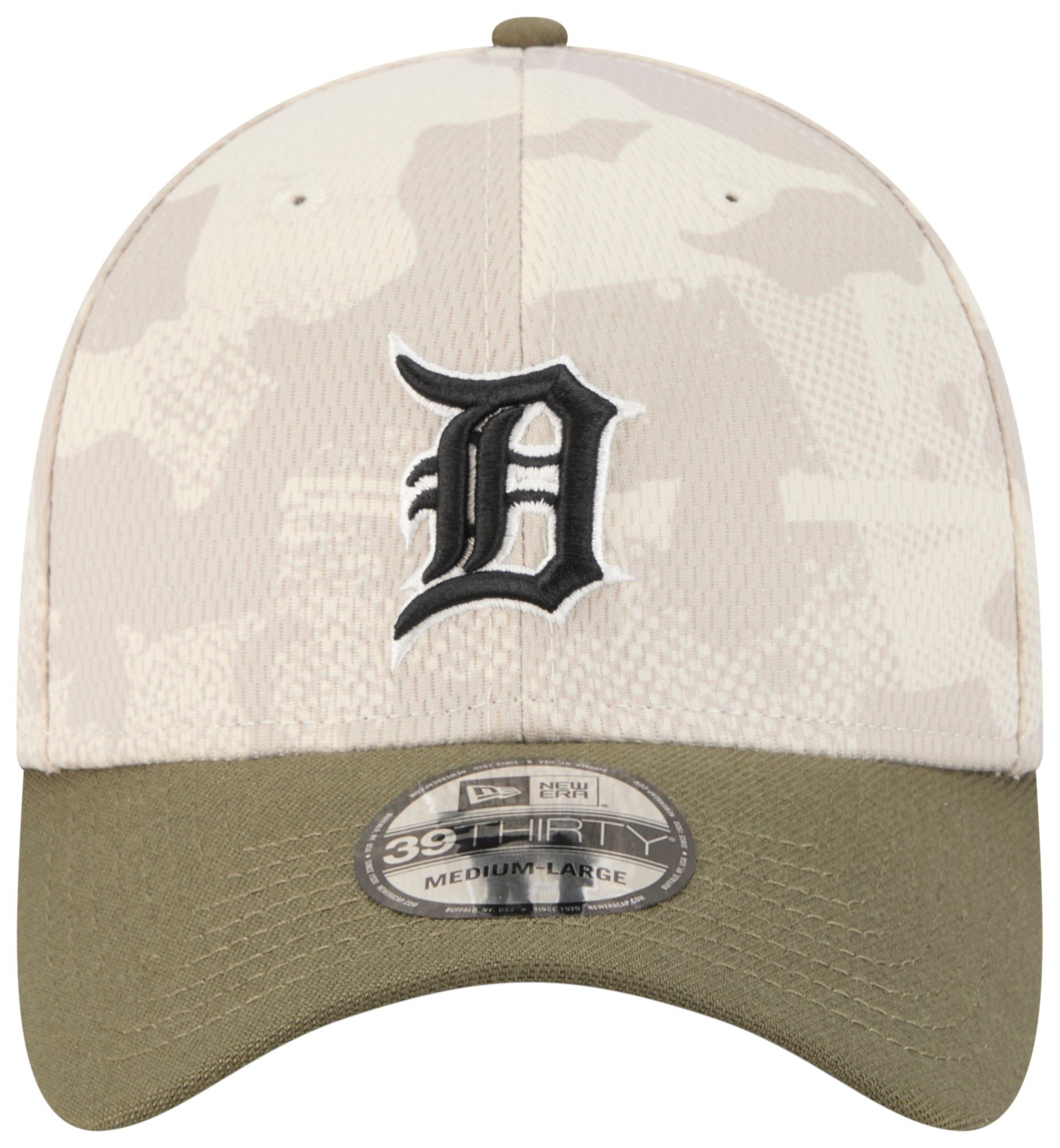 New Era Adult Detroit Tigers Khaki Armed Forces Day 2025 39Thirty Stretch Fit Hat product image