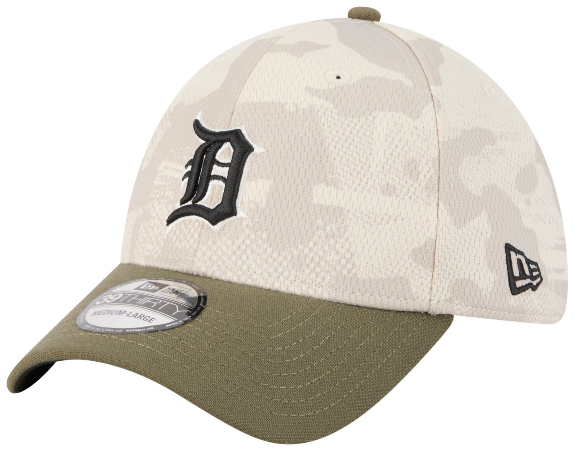 New Era Adult Detroit Tigers Khaki Armed Forces Day 2025 39Thirty Stretch Fit Hat product image