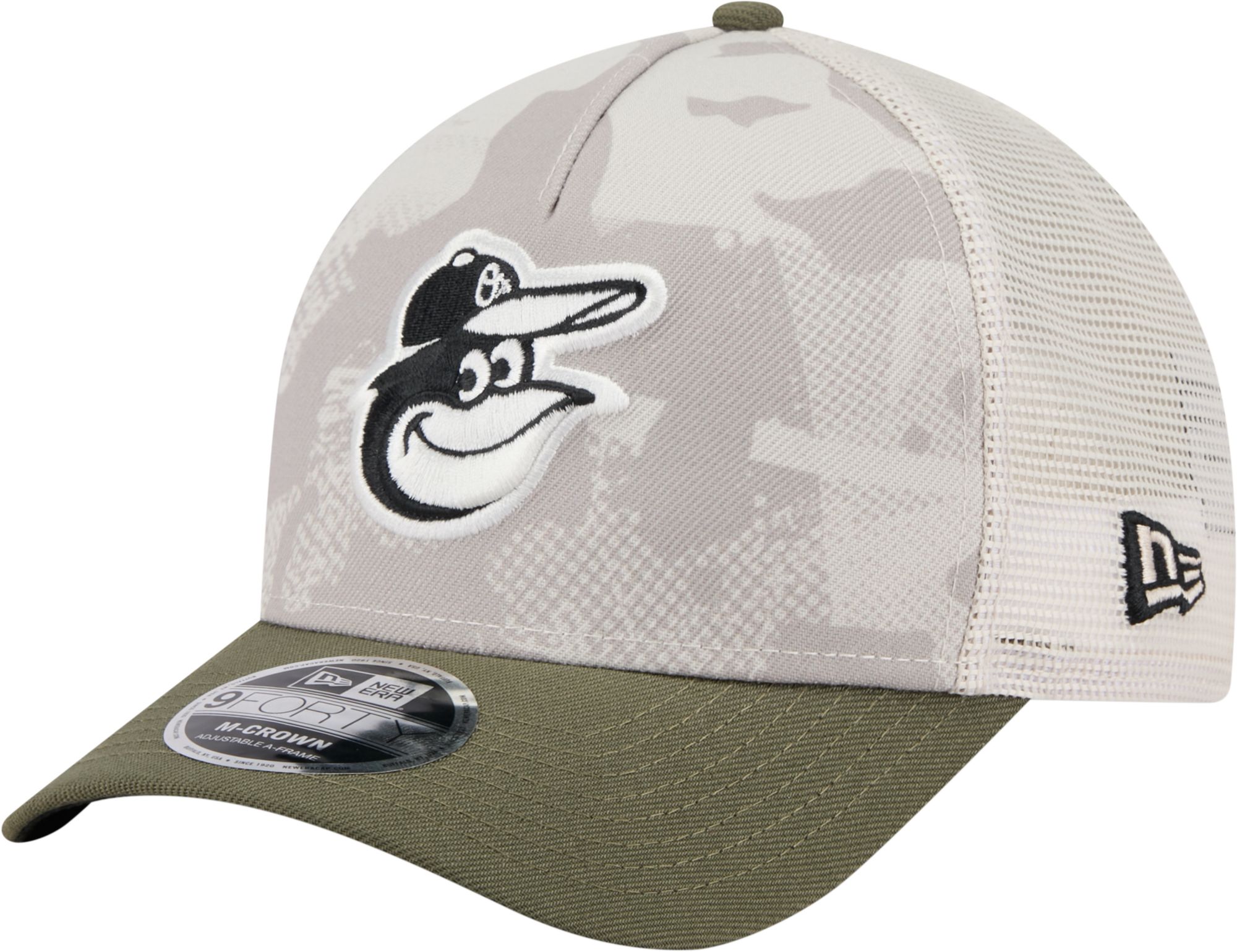 New Era Youth Baltimore Orioles Khaki Armed Forces Day 2025 9Forty Adjustable Hat product image