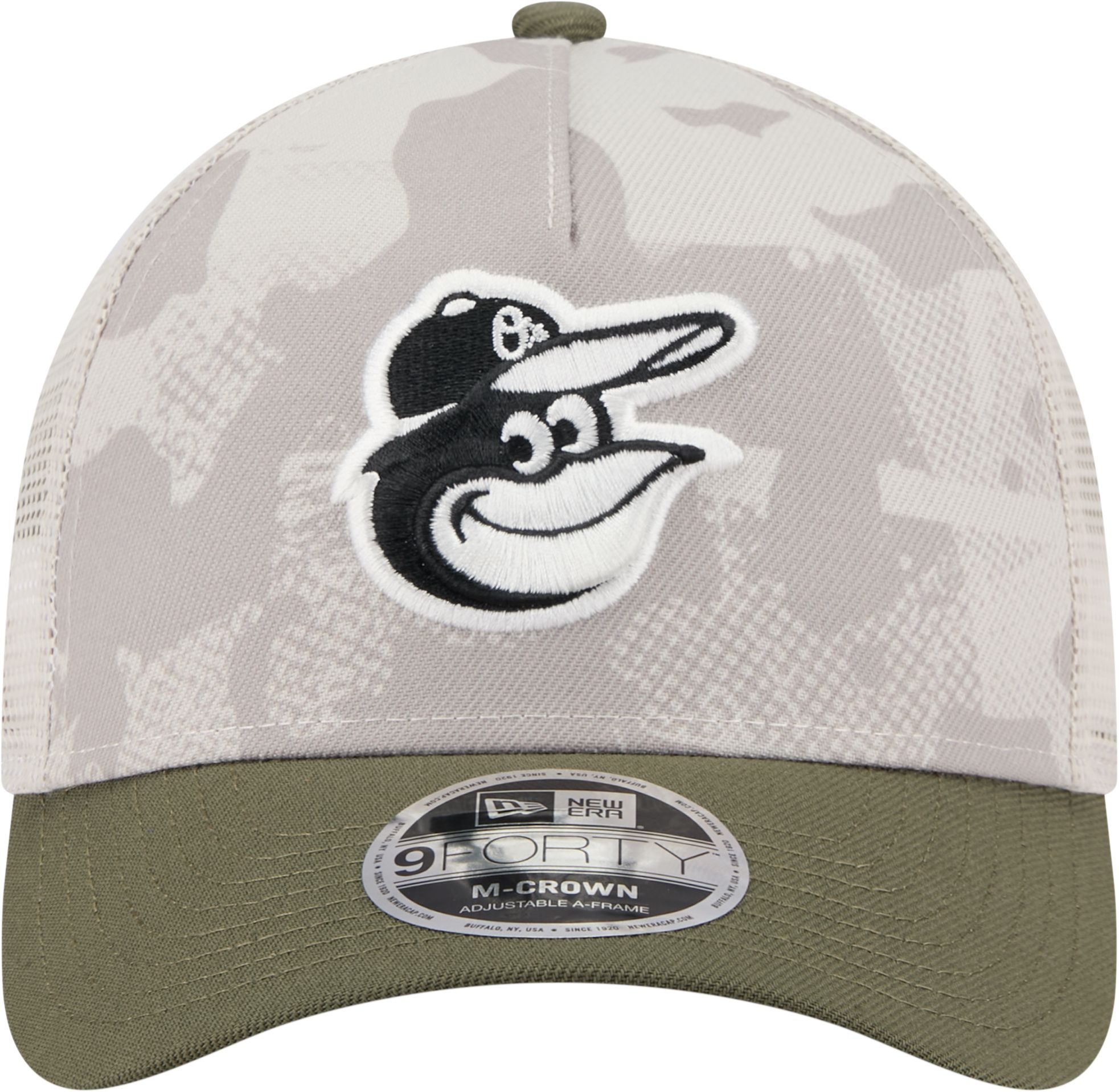 New Era Youth Baltimore Orioles Khaki Armed Forces Day 2025 9Forty Adjustable Hat product image