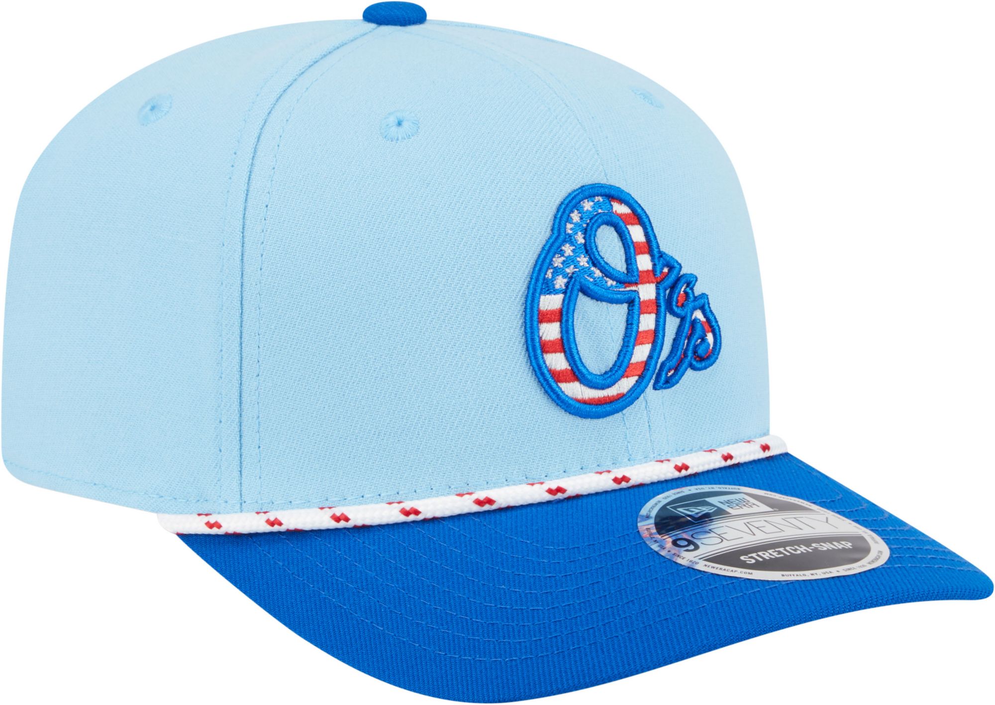New Era Adult Baltimore Orioles Fourth of July 2025 Light Blue 9Seventy Adjustable Hat product image