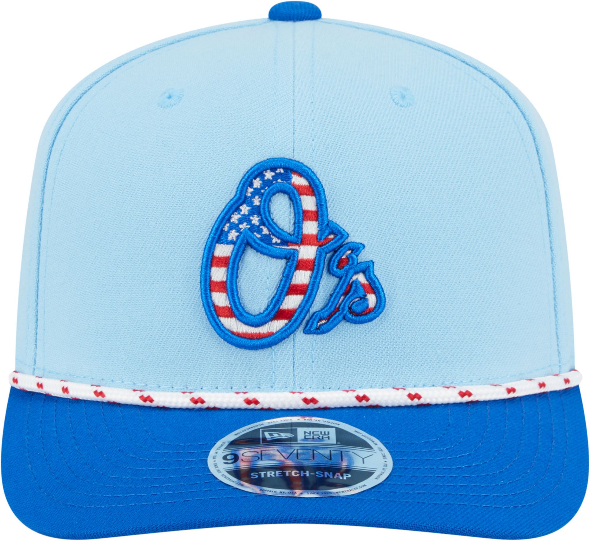 New Era Adult Baltimore Orioles Fourth of July 2025 Light Blue 9Seventy Adjustable Hat product image