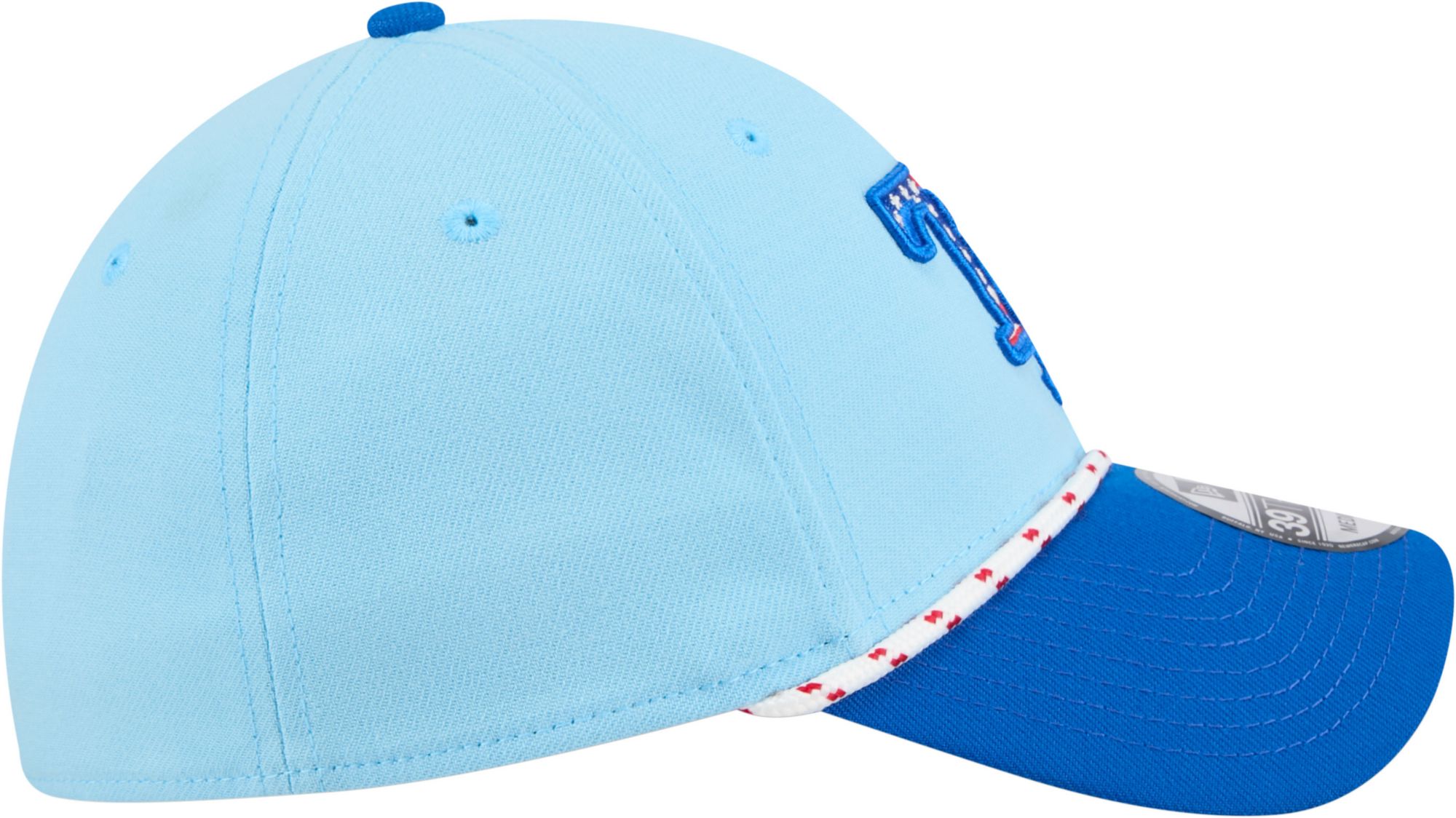 New Era Adult Tampa Bay Rays Fourth of July 2025 Light Blue 39Thirty Stretch Fit Hat product image
