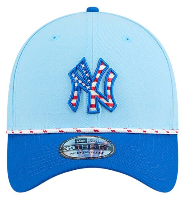 New Era Adult New York Yankees Fourth of July 2025 Light Blue 39Thirty Stretch Fit Hat product image