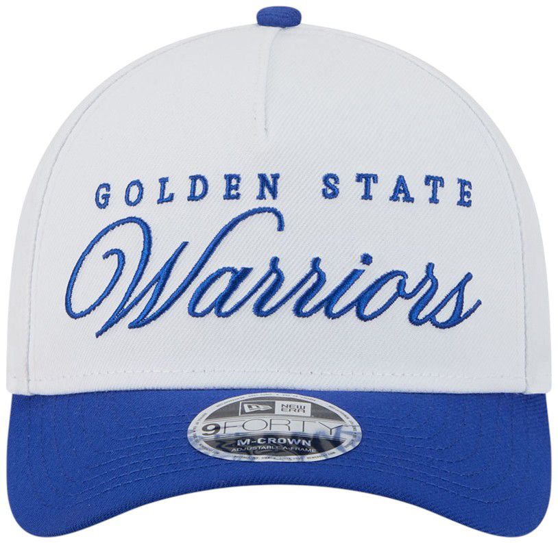 New Era Adult Golden State Warriors 2025 NBA Draft White 9Forty Adjustable Hat product image
