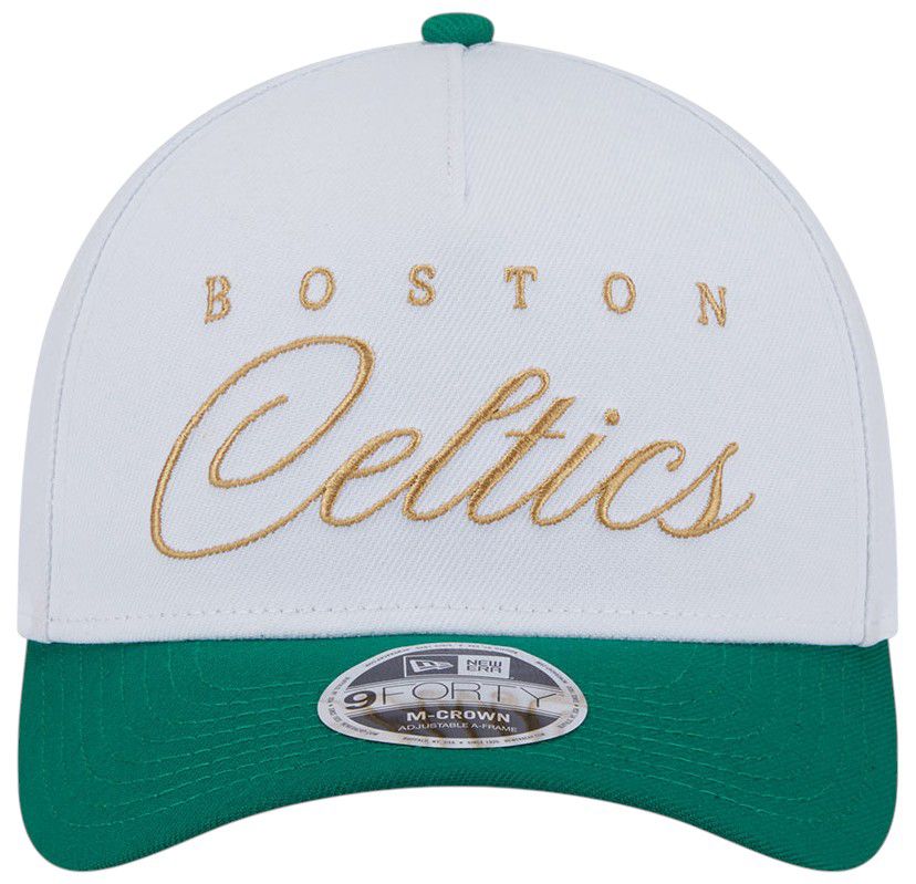 New Era Adult Boston Celtics 2025 NBA Draft White 9Forty Adjustable Hat product image