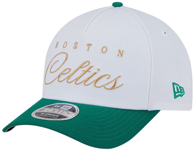 New Era Adult Boston Celtics 2025 NBA Draft White 9Forty Adjustable Hat product image