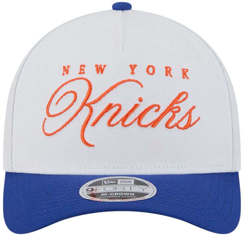 New Era Adult New York Knicks 2025 NBA Draft White 9Forty Adjustable Hat product image